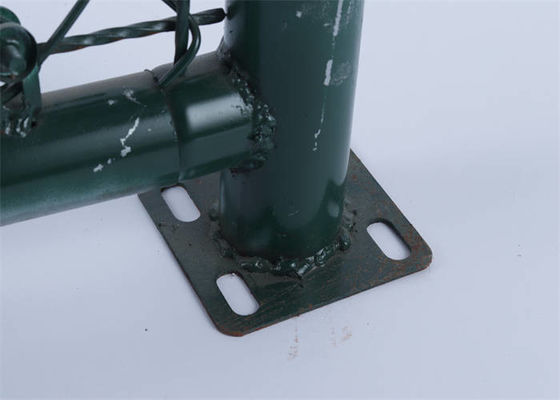 Green Vinyl Coated Chain Link Fence Corrosion Resistant For Playground