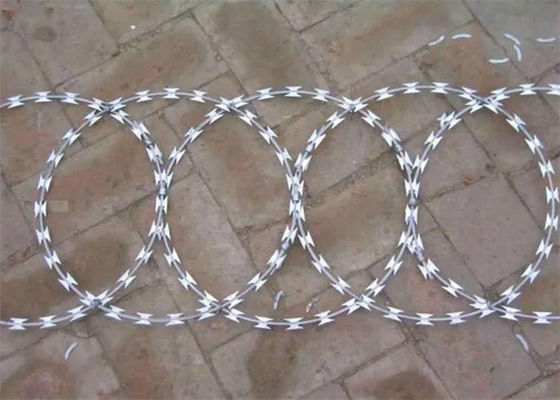 Flat Razor Wire Welded / Flatted Concertina Coil Manufacturers
