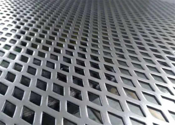 Square Hole Galvanized Perforated Metal Sheet For Audio Speaker Grilles