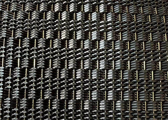 Stainless Steel Architectural Wire Mesh H Type Cable And Rod Combination Mesh