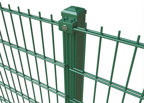 Hot Dip Galvanized Double Wire Mesh Fence , Durable Metal Mesh Fence Sheet