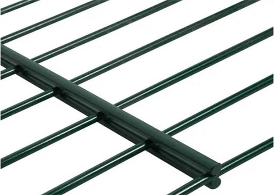 Hot Dip Galvanized Double Wire Mesh Fence , Durable Metal Mesh Fence Sheet