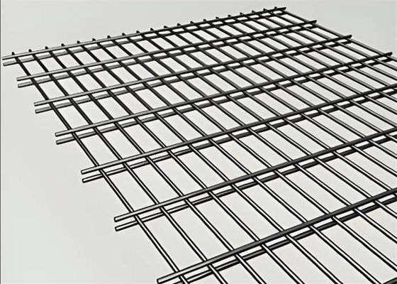 Hot Dip Galvanized Double Wire Mesh Fence , Durable Metal Mesh Fence Sheet